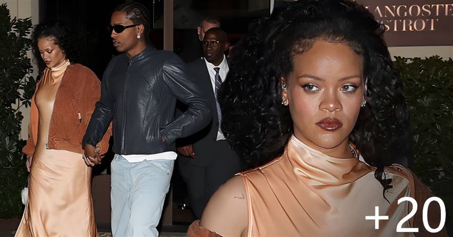 Pregnant Rihanna and A$AP Rocky look chic for a night out in Milan amid ...